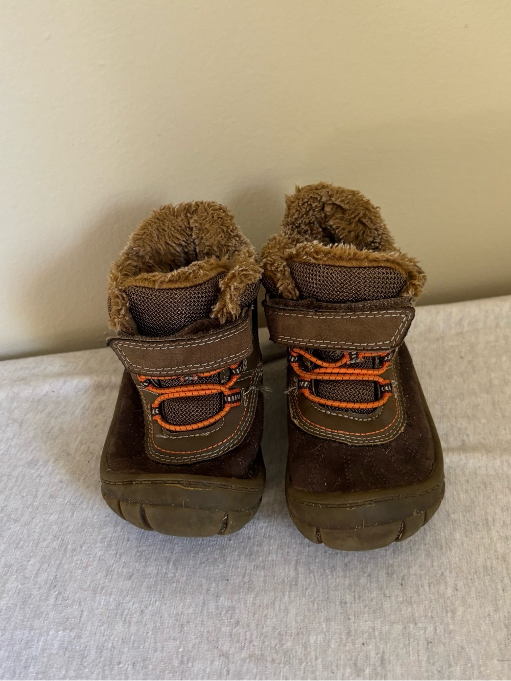 OshKosh B’gosh Marley 2 Brown Faux Fur Winter Boots Toddler Size 10 - Picture 7 of 8